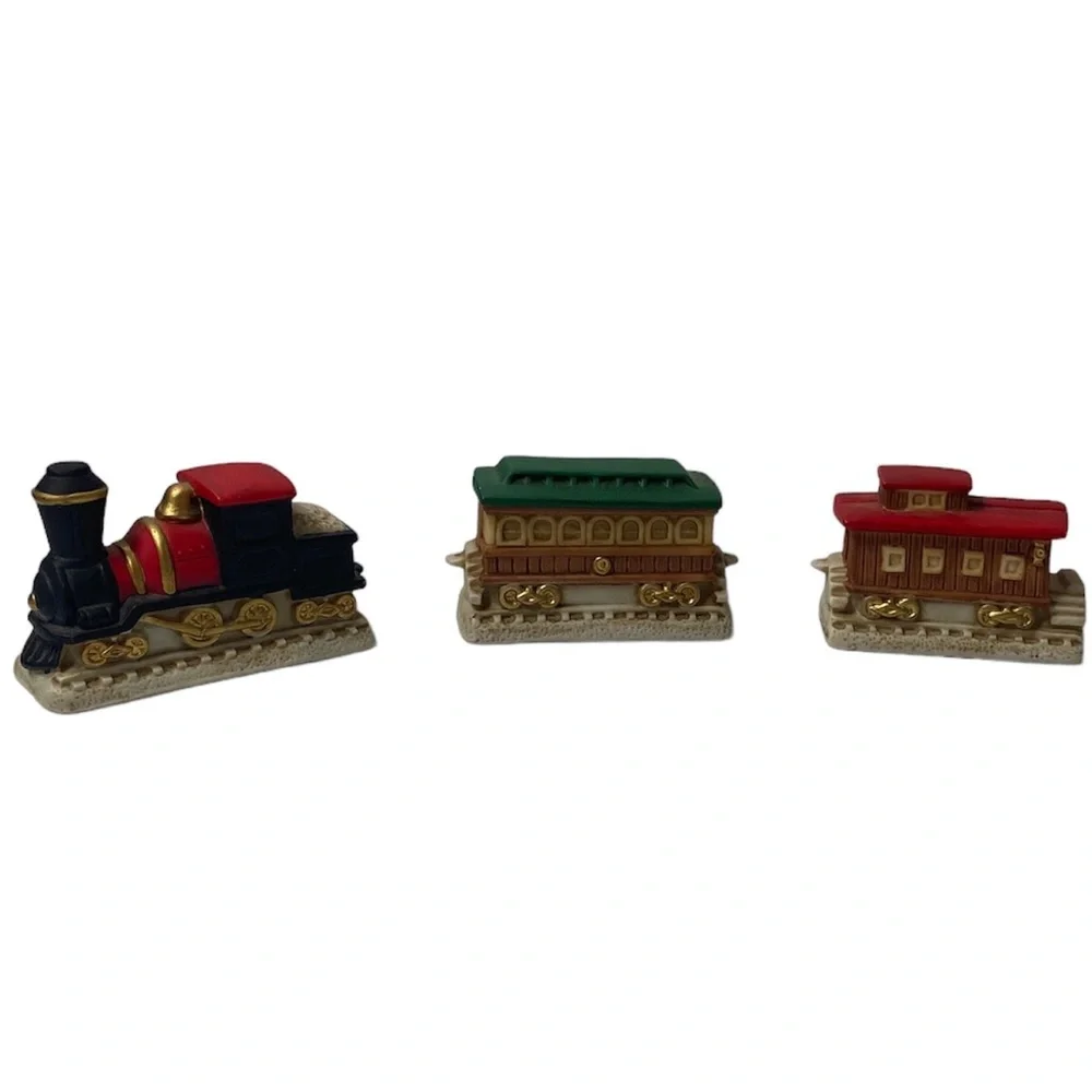 Vintage Train Homco Home Interior Collectors Christmas Ornaments Gift Decoration